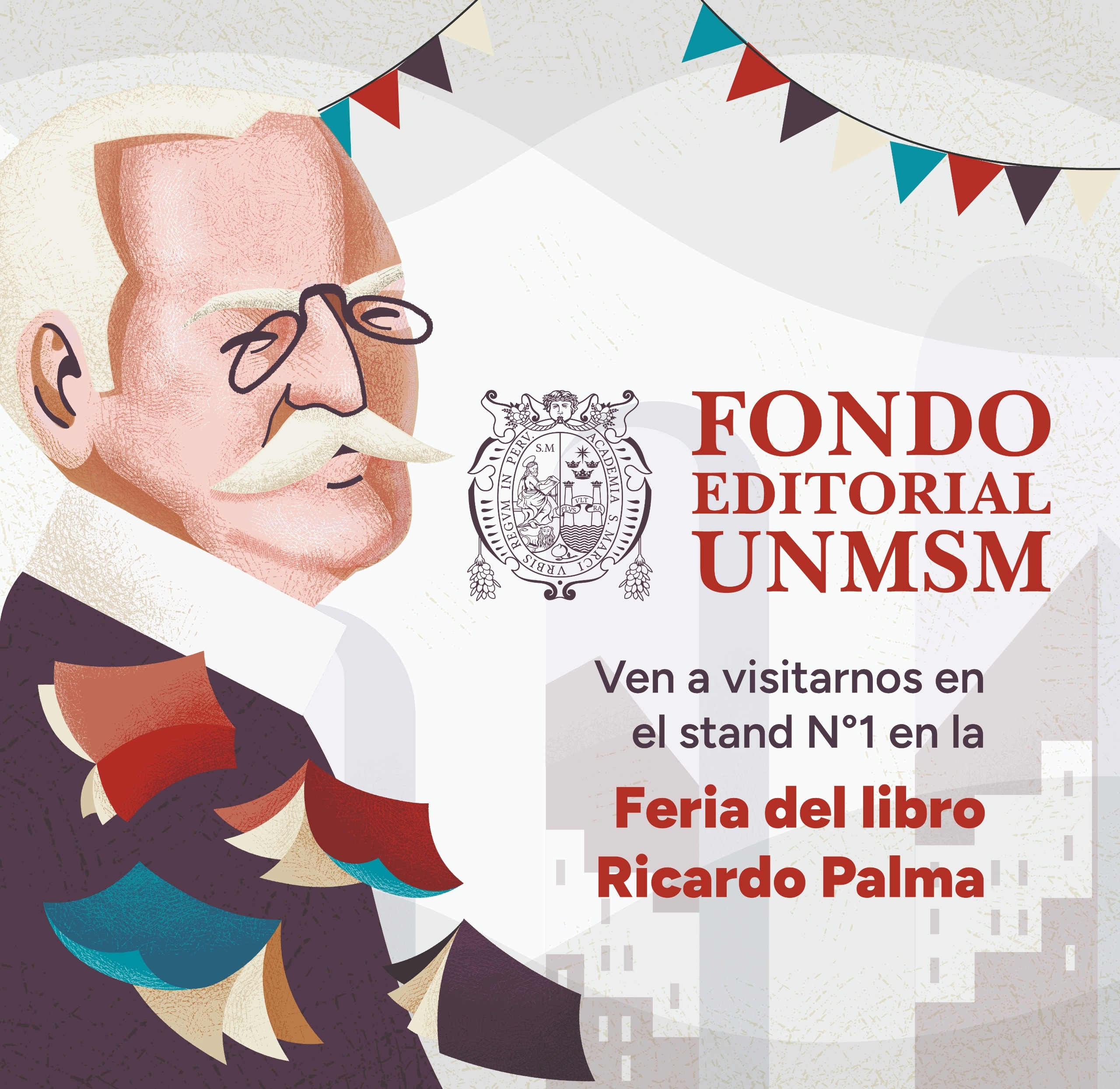 Fondo Editorial UNMSM participa en la 46.ª Feria del Libro Ricardo Palma